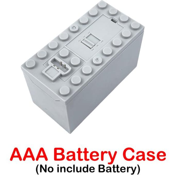 AAA Batterijhouder met Meerdere Voedingsfuncties voor PF Modelsets Doe-het-zelf Bouwstenen Technische Onderdelen white