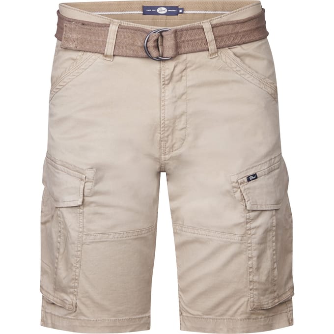 Petrol Industries - Heren Cargo Short met Riem Seasalt - Bruin