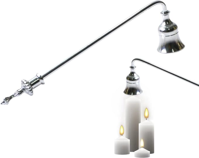 Kaars Blusser - Met Bel - Veilig Doven - Hittebestendig Metaal - 23 cm Lengte - Mat Zwart