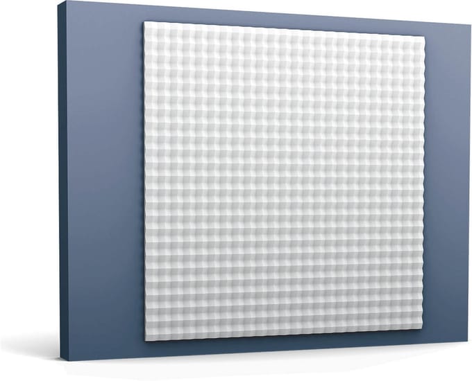 3d muurpaneel Orac Decor W117 MODERN SLOPE Wandpaneel Sierelement modern design wit 1 m2