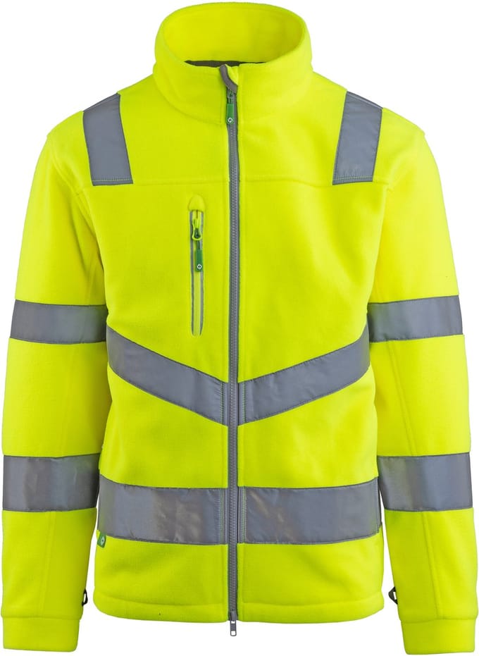 Arco Fleecejas Responsible - Hi-Vis Geel maat M