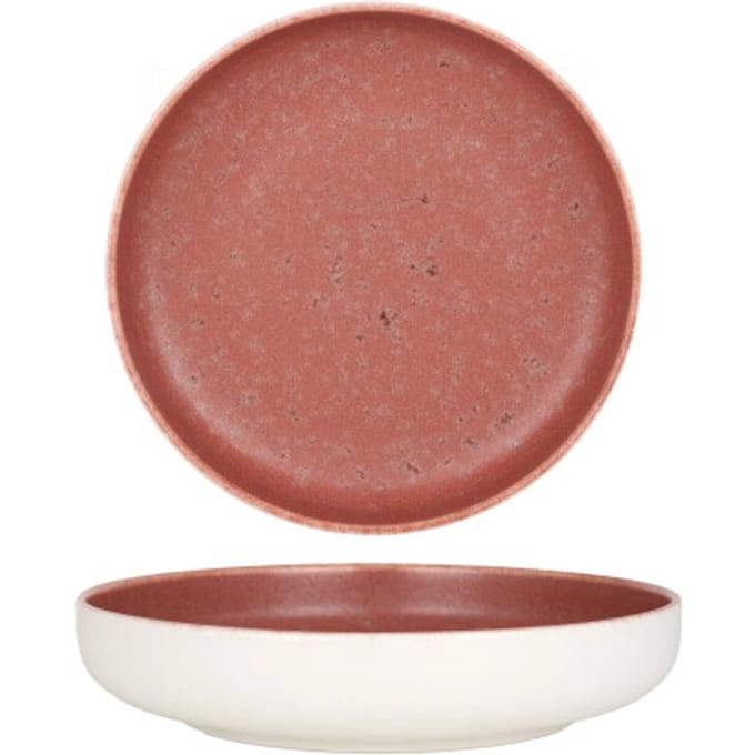 Rinart Diepbord - Rosa - Porselein - 20 cm (900cc) - set van 6