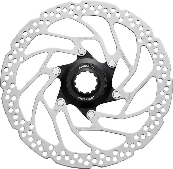 Shimano Remschijf Deore Rt30m 180 Mm 6 Gaats Staal Zilver