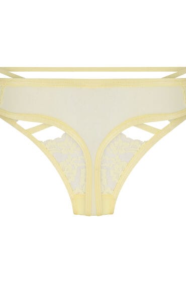 Hunkemöller Dames Lingerie String Wera - Geel - maat XL