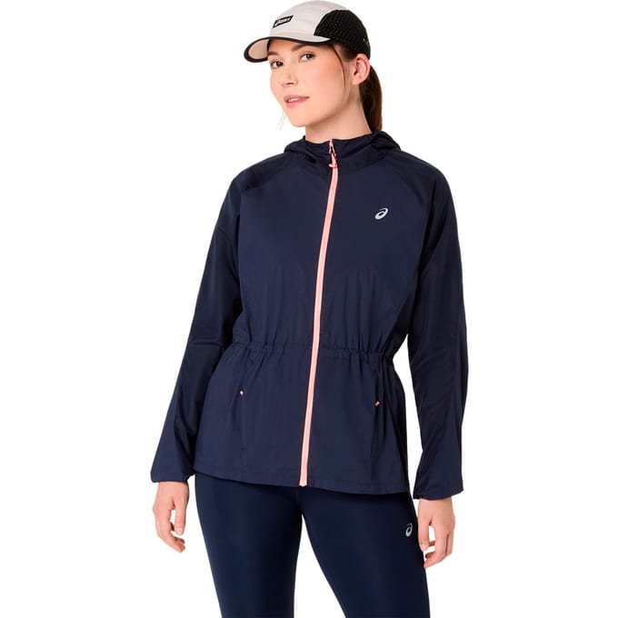 Asics road packable jacket jack running dames -
