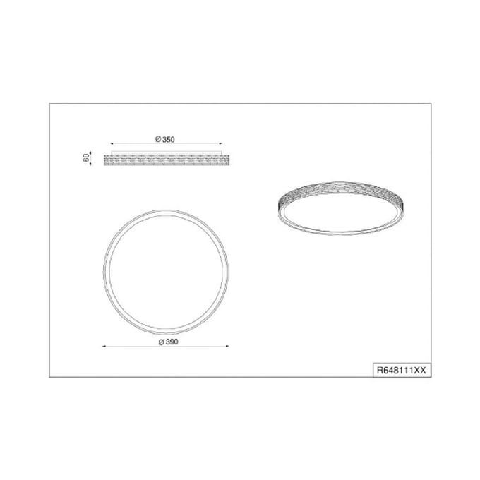 Reality Leuchten LED plafondlamp Varda, wit, Ø 39 cm, afstandsbediening