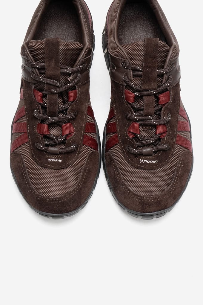 Fiera Leren Mesh Sneaker