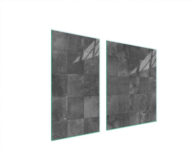 TMK ArtDeko - Snijplank - 90x52 cm - Glas - Grijs