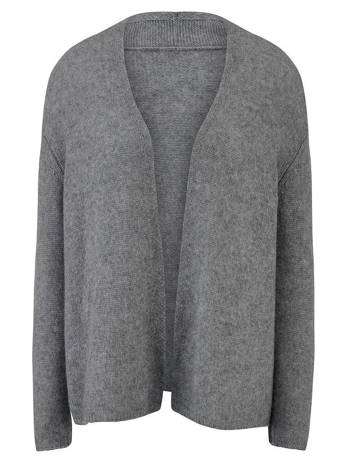 Vest en 100% kasjmier Van Peter Hahn grijs