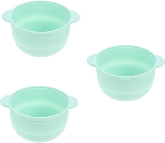 Binnenpot Waxmachine - Wasmeltcontainer - Ontharen Thuis - Antiaanbaklaag - 3 Stuks - Lichtgroen