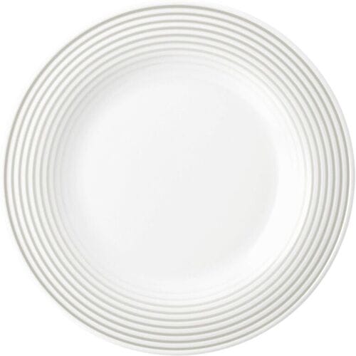(6 stuks) SELTMANN WEIDEN Bord - plat - Ø 215mm - Parelgrijs