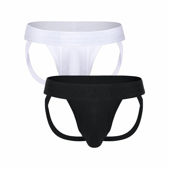 SUKREW Jockstrap Multipack 1x Starlight + 1x Eclipse - MAAT M - Heren Ondergoed - Jockstrap voor Man - Mannen Jock