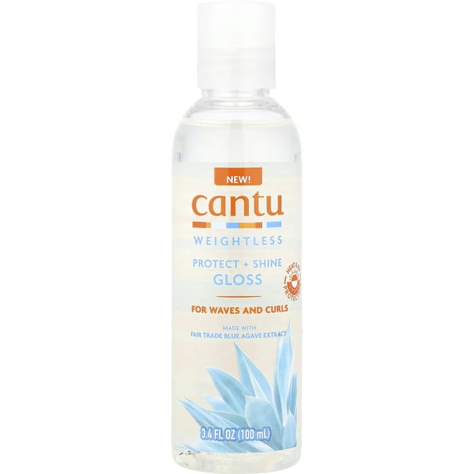 Gewicht, Bescherm + Glans Glans, Voor Golven en Krullen, 100 ml (3.4 fl oz) white