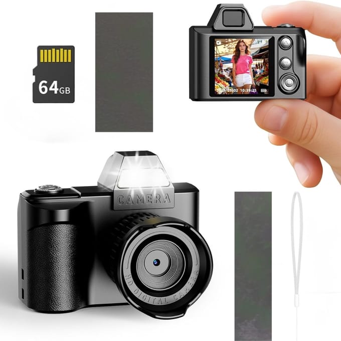 MRKK® Vlog Camera – Compact Fototoestel – Video Camera