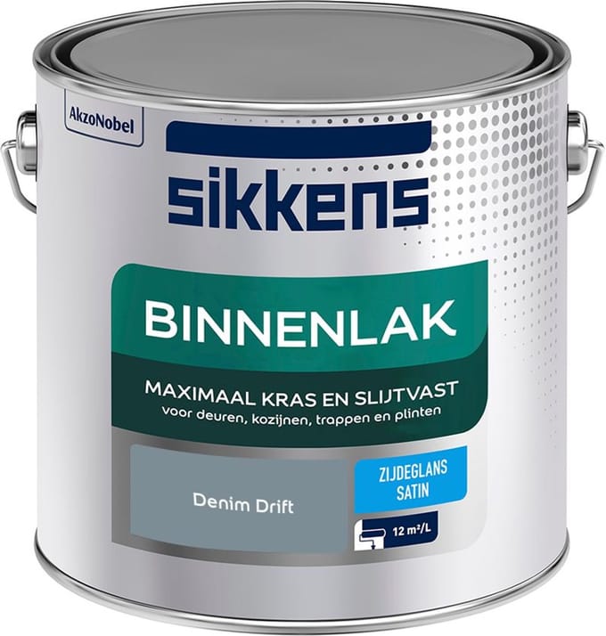 Sikkens - Binnenlak Zijdeglans - Denim Drift - Mengverf - 2,5 L
