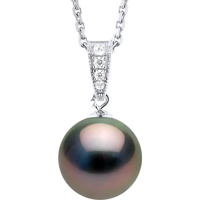 Halsketting Prestige Sieraden - Echte Gekweekte Tahiti Parel Rond 10-11 mm