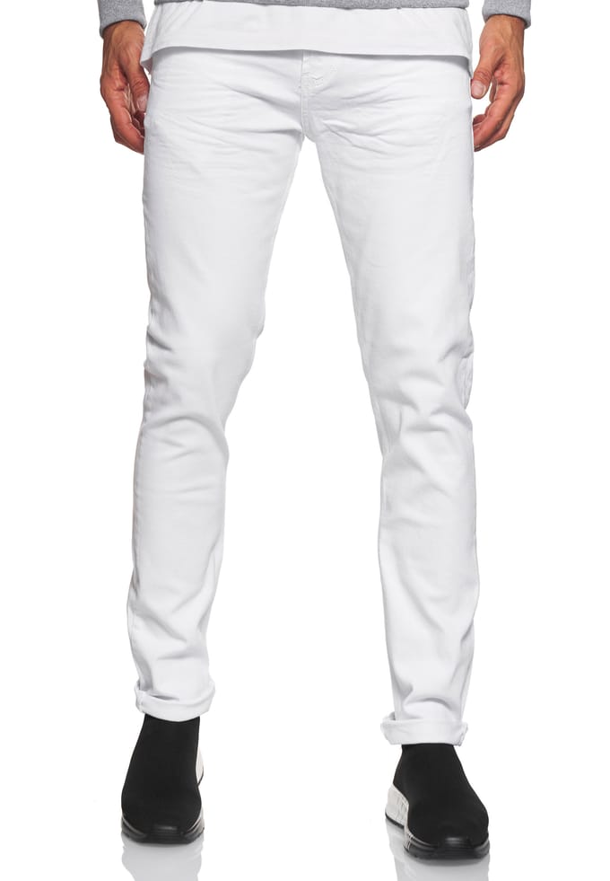 Jeansbroek "MELVIN" slim fit katoen stretch
