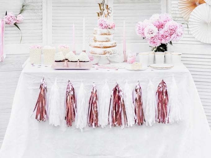 PartyDeco - Tassel Slinger Wit