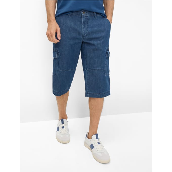 Eurex Heren Broek  Style BILL MID BLUE, denim blauw regular, maat 64
