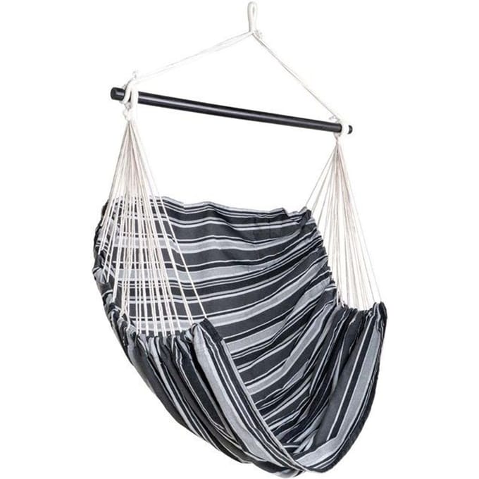 house nordic lamia hangmat stoel - zwart, grijs & wit