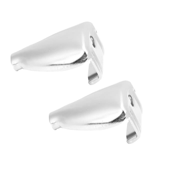 2 Pièces Cosse de Caisse Claire Fer Couleur Chrome Accessoires d'Entretien d'Instrument de Musique WC704 white