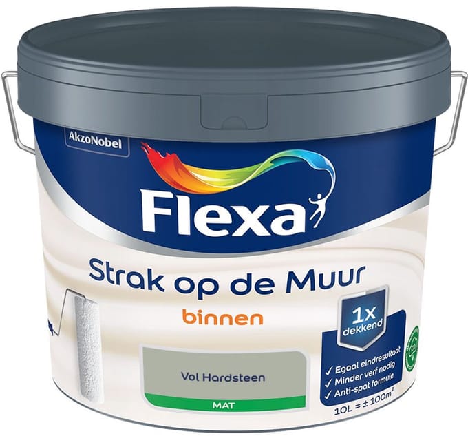 Flexa - Strak Op De Muur Binnen Mat - Vol Hardsteen - Mengverf - 10 L