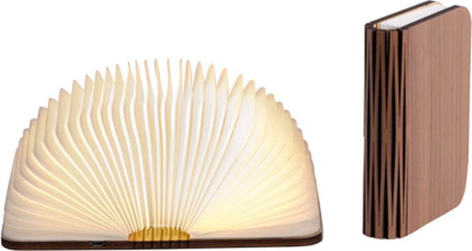 LEDR Book Lamp Walnut Brown S