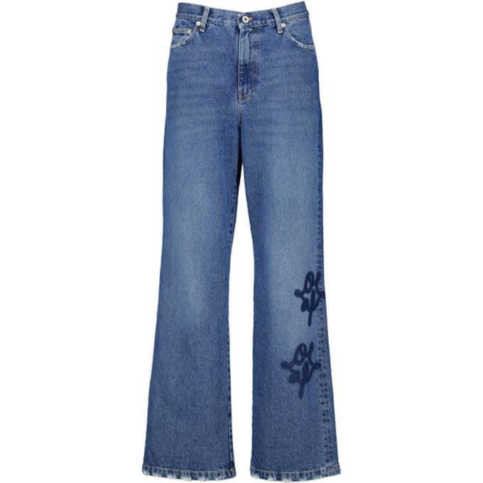Olaf Monogram Denim Pant Jeans Blauw W220402