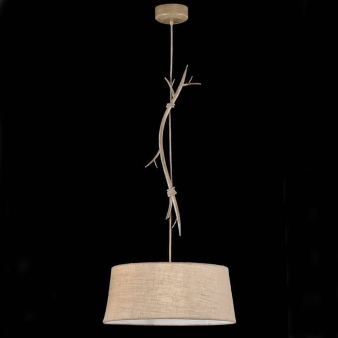 Mantra Iluminación Sabina hanglamp met textielen kap, 1-lamp, 60cm