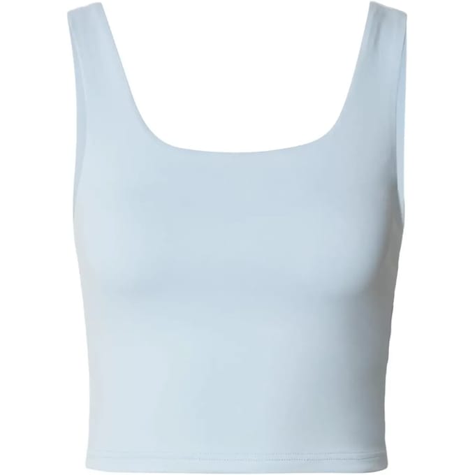 Urban Classics - Cropped Polyamide Mouwloze top - S - Blauw