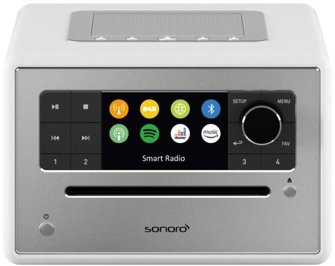 Sonoro Elite 2025 Internet Radio met CD-Speler - Hoogglans wit