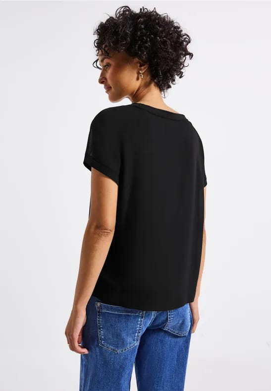 2-in-1 chiffon shirt