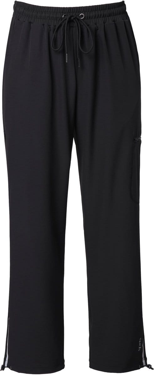 Ulla Popken - Dames - Functionele joggingbroek waterafstotend Powerstretch - Zwart - Maat 58+