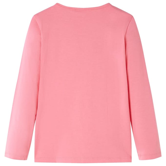 vidaXL - Kindershirt - met - lange - mouwen - 116 - roze