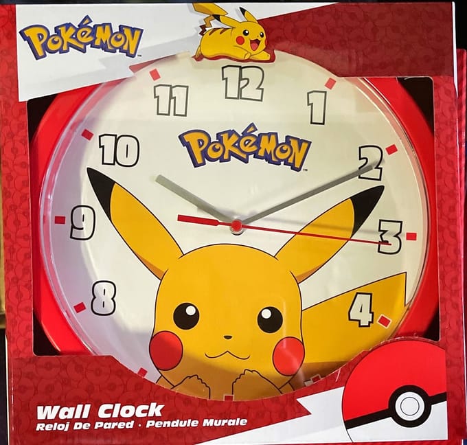 Wall clock Pikachu - klok - pokemon
