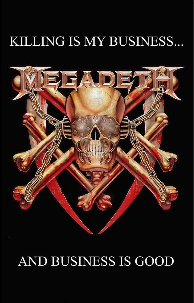 Megadeth Killing Is My Business - Textielposter