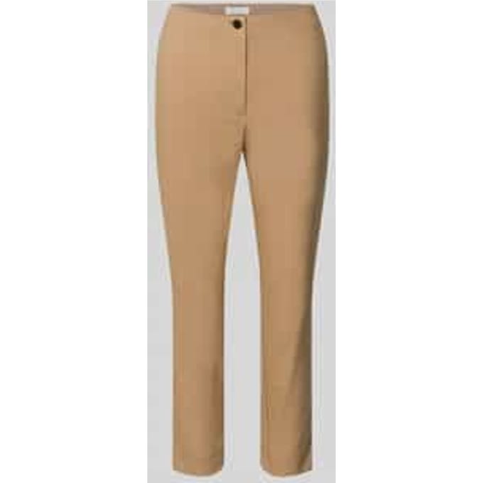 slim fit stoffen broek in verkorte pasvorm