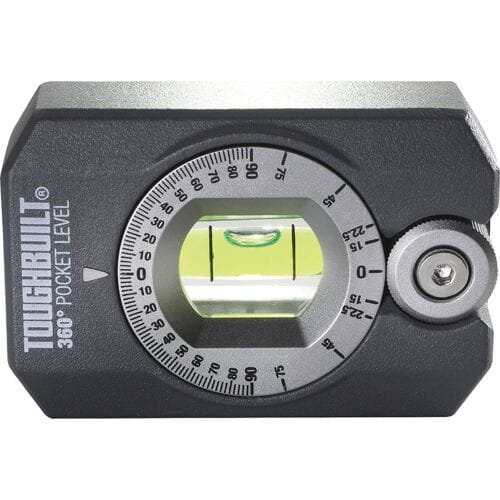 Toughbuilt draagbare 360deg zakwaterpas magnetisch 360deg