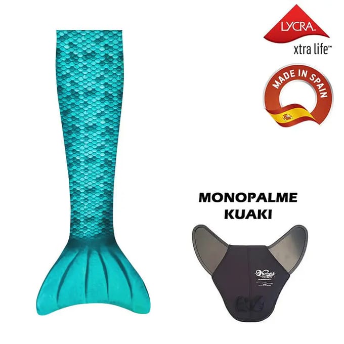 KUAKI Zeemeerminstaart - Set Turquoise - S - 10 Jaar