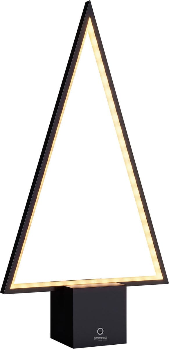 Sompex oplaadbare tafellamp PINE 2.0 - zwart