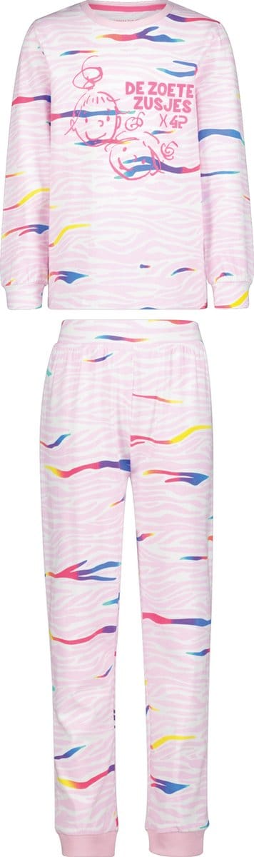 4president De Zoete Zusjes Pyjama Jitske Roze maat 92