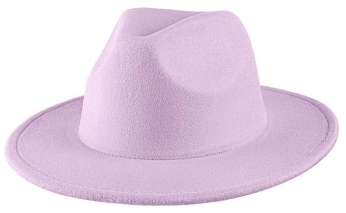 ZoeZo Design - hoed - Fedora hoed - lila - licht paars - 56/58 cm - vilt - polyester