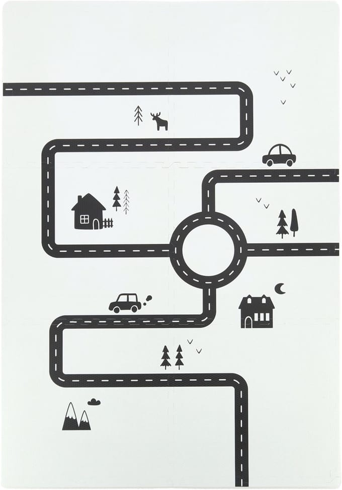 Puck Playmat Road - Sandy Black