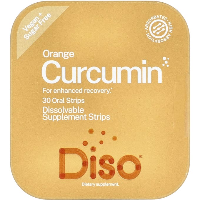 Diso, Curcumine, Sinaasappel, Orale Strips, 30 Stuks