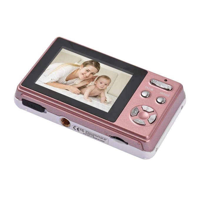 Andoer 4K Compact Digitale Camera Video Camcorder 2.4 Inch IPS Scherm 16X Digitale Zoom Antishake roze