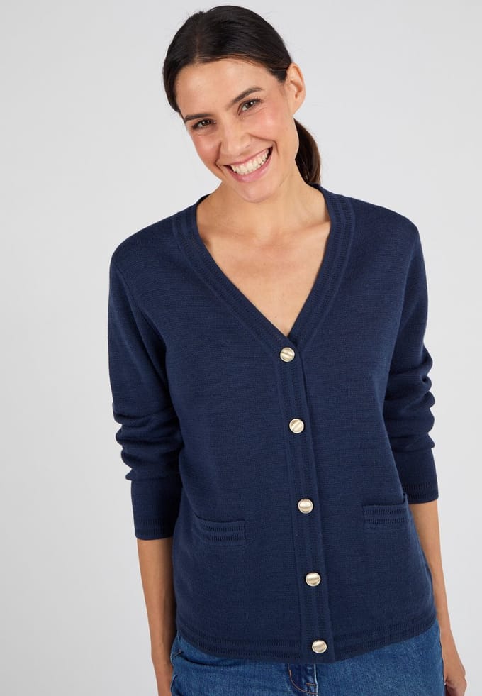 Damart - Vest van merinowol - Dames - Blauw - S