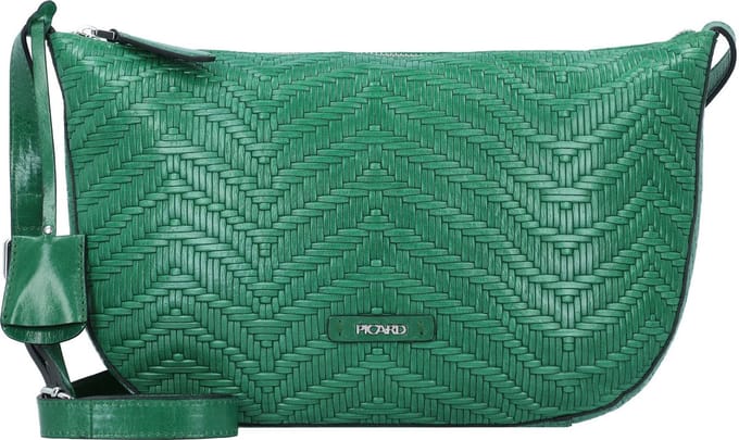 PICARD Leren Schoudertas Sunshine Crossbody Bag Green Groene