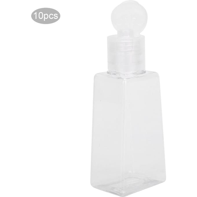 10 stuks Lotion Crème Pomp Make-up Cosmetica Reis Hervulbare Plastic Knijpfles 30ml white