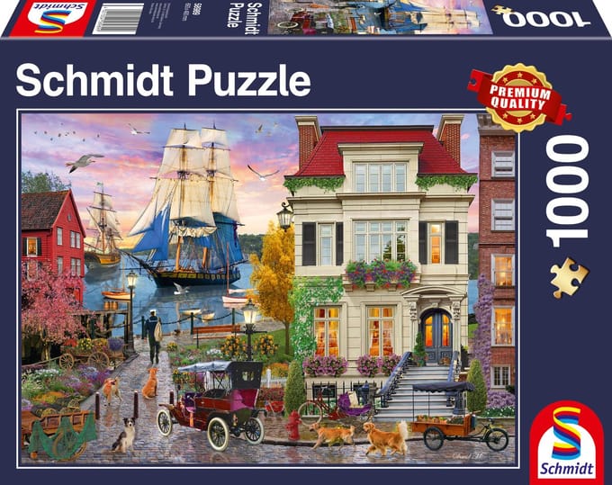 Schmidt - Legpuzzel - Schip in de haven - 1000 stukjes - Volwassenen - vanaf 12 jaar