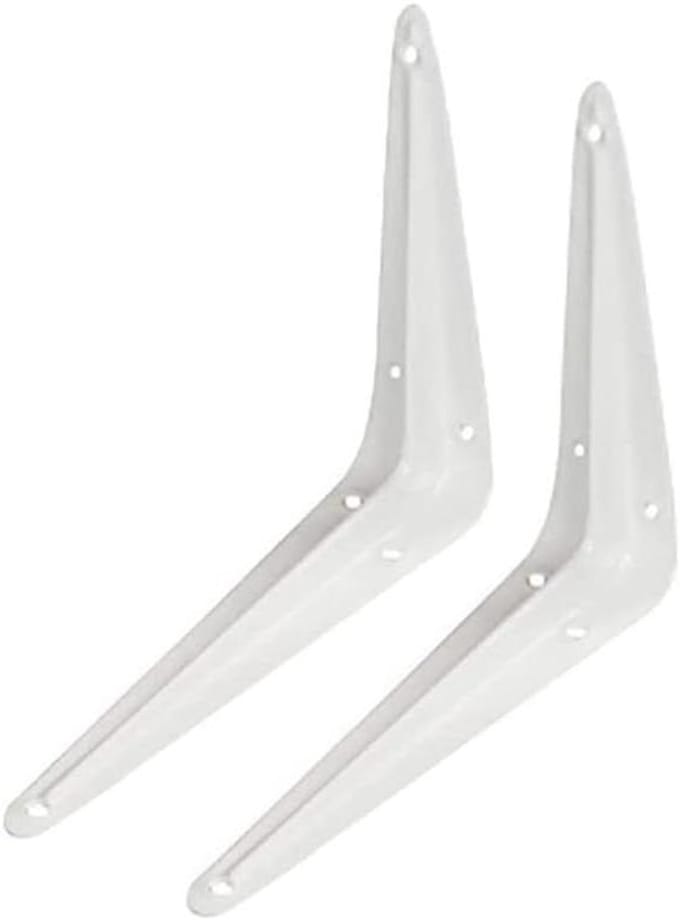 Plankdragers Set - Wandsteunen - Opbergen en Decoratie - Stabiel Ontwerp - 30 cm - Wit